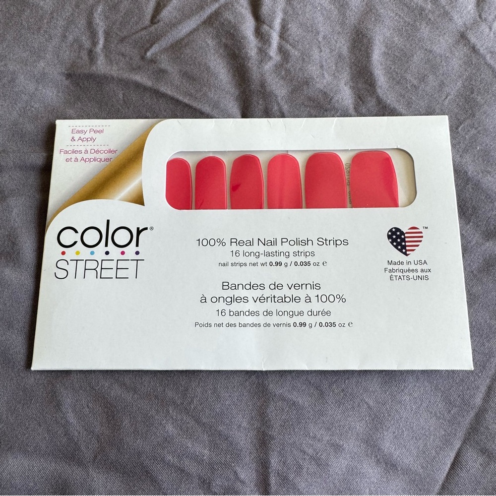 *Retired* Color Street: Ecuador-able | Hot Pink Orange Summer Bright Neon Red - Picture 3 of 13